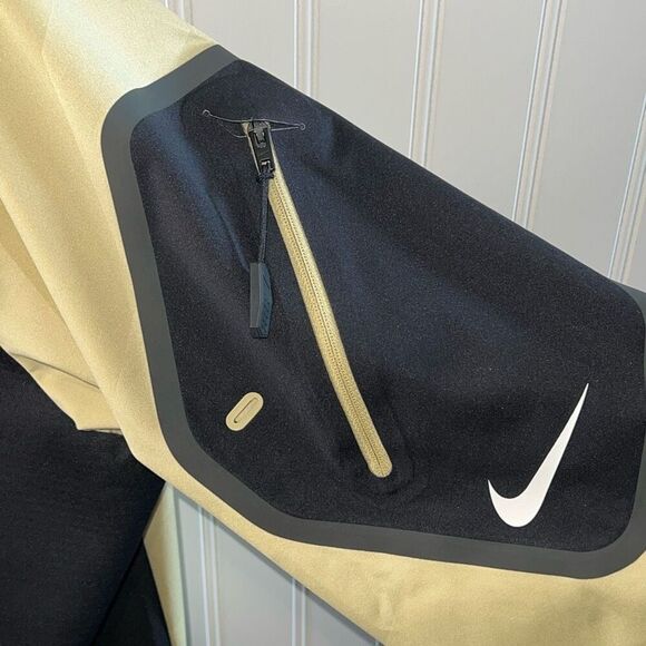 NIKE NFL Mens Jacket Size Large On Field NEW ORLEANS SAINTS 1/4 ZIP Pullover - Picture 6 of 11